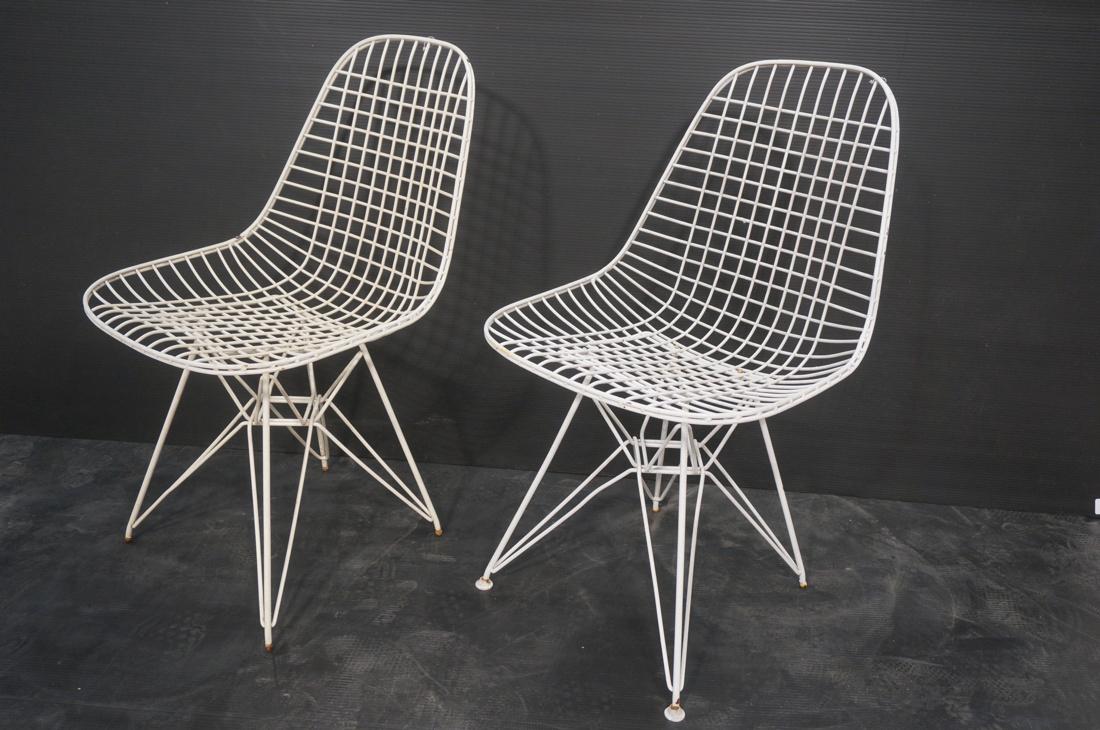 Pr CHARLES EAMES Side Chairs. Eiffel Tower Bases. (1 of 9)