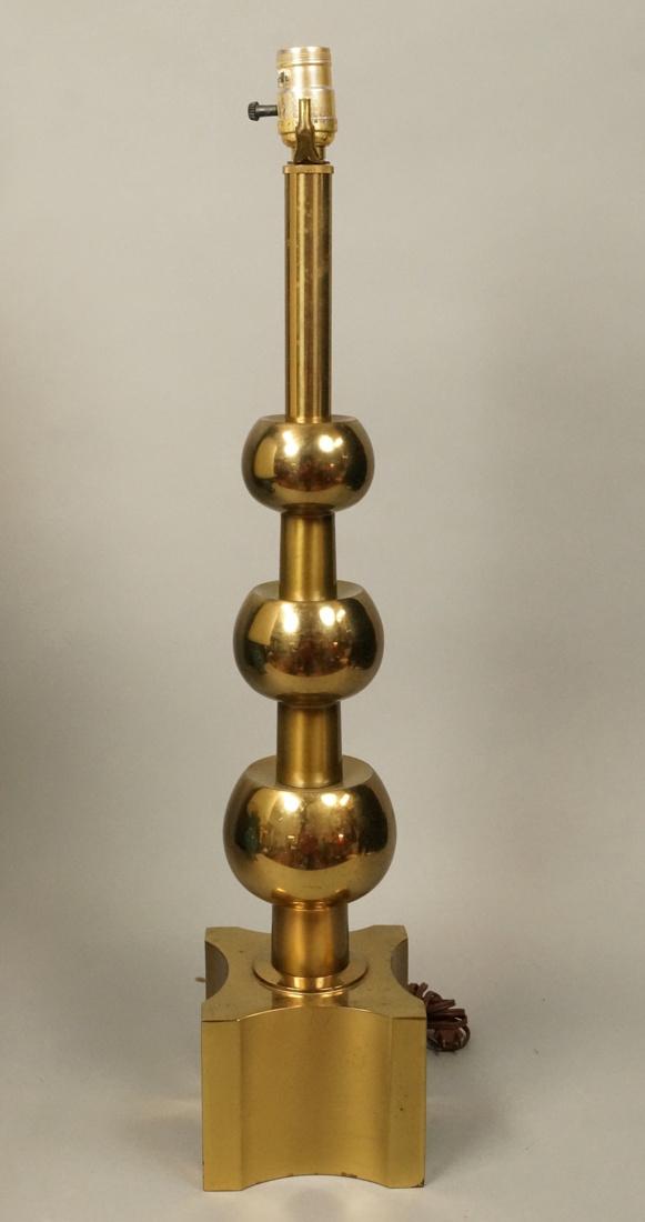 TOMMI PARZINGER for STIFFEL Tall Brass Table Lamp (1 of 6)