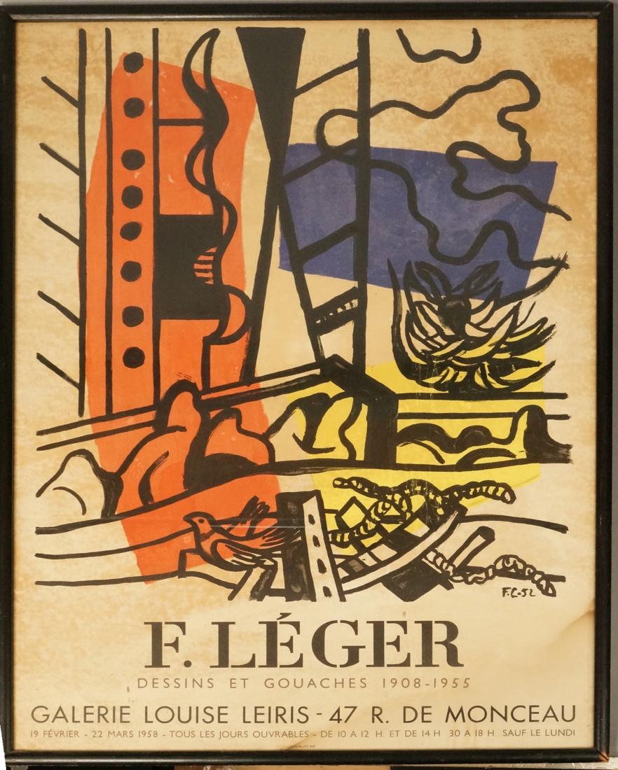 FERDINAND LEGER French Exhibition Poster. Industr (1 of 7)