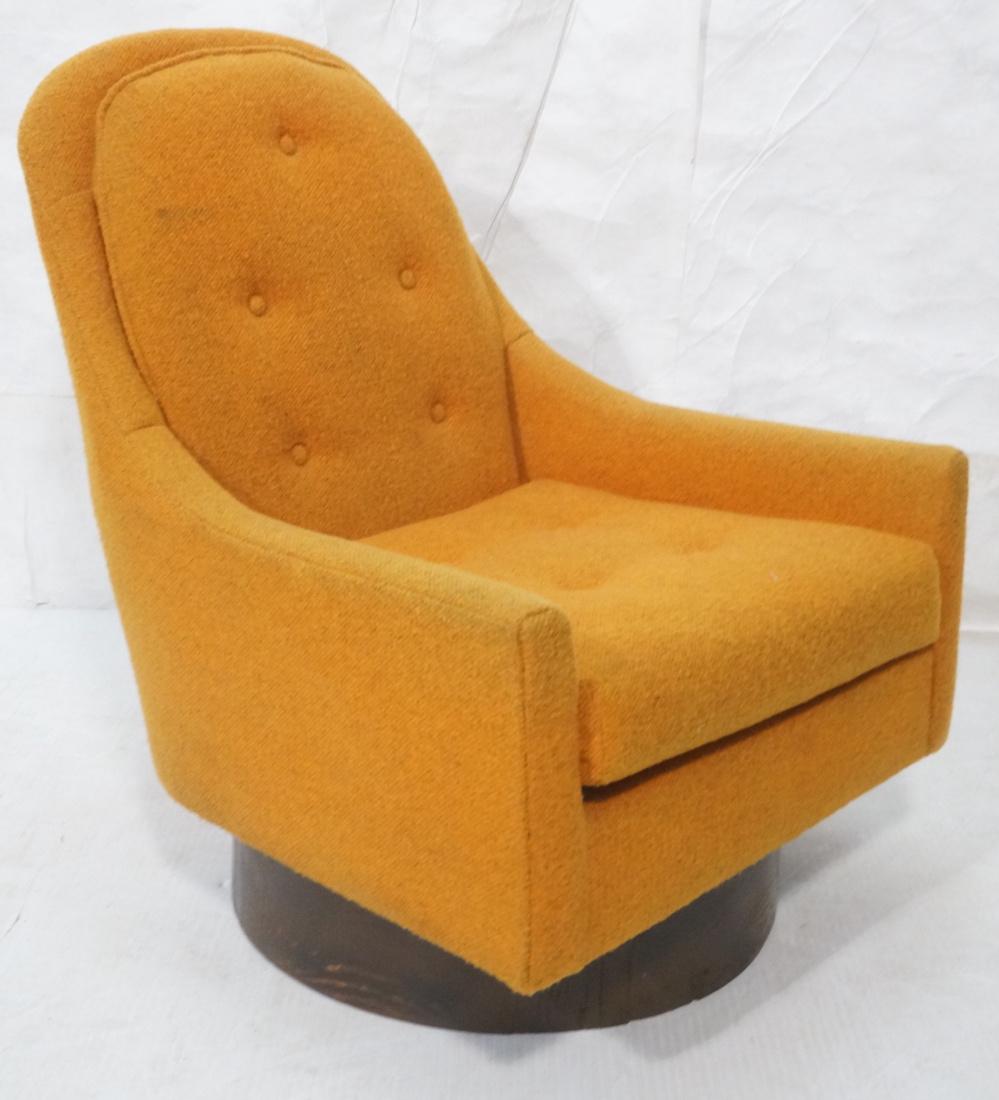 Orange Arched Modern Lounge Chair. MILO BAUGHMAN (1 of 7)