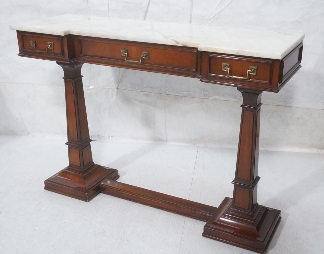 Marble Top Hall Console Table. Neo Classical Maho (1 of 9)
