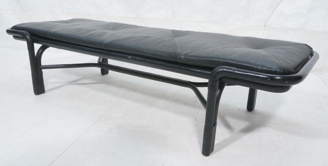 MCGUIRE Ebonized Frame Long Bench. Bassom Fellows (1 of 10)