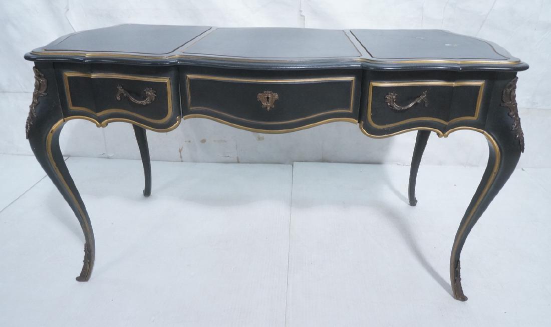 DREXEL Ebonized French Provincial Writing Desk. I (1 of 6)