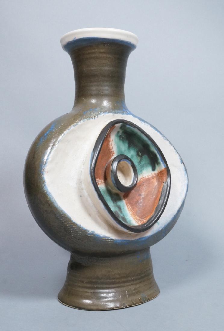 HUI KA KWONG Signed HUI Modernist Pottery Vase. A (1 of 6)