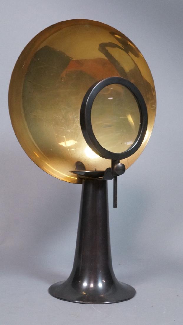 Stylish Modern Brass & Metal Industrial Candle St (1 of 7)