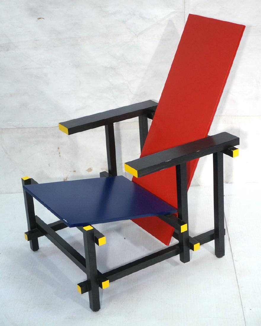 GARRIT RIETVELD for CASSINA Red Blue Chair. Memph (1 of 8)