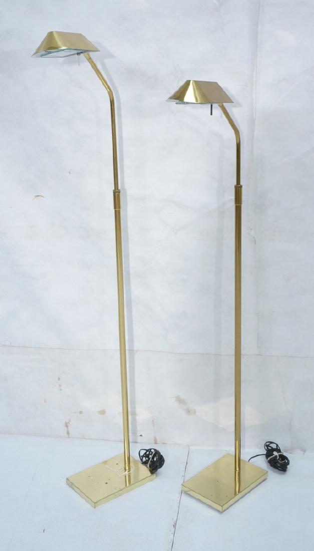 Pr KOVACS Modern Brass Adjustable Floor Lamps. Br (1 of 9)