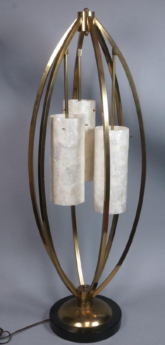 Mid Century Modern Brass Tall Table Lamp. 3 hangi (1 of 7)