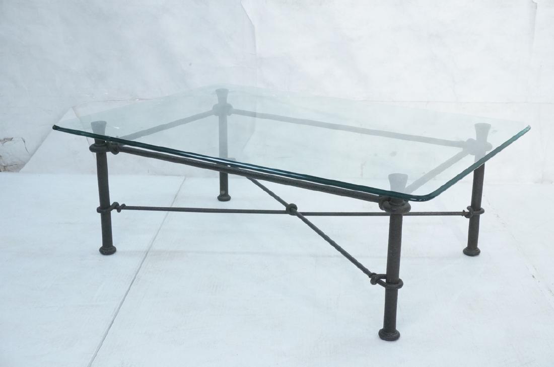 Giacometti Style Bronze Base Coffee Cocktail Tabl (1 of 8)