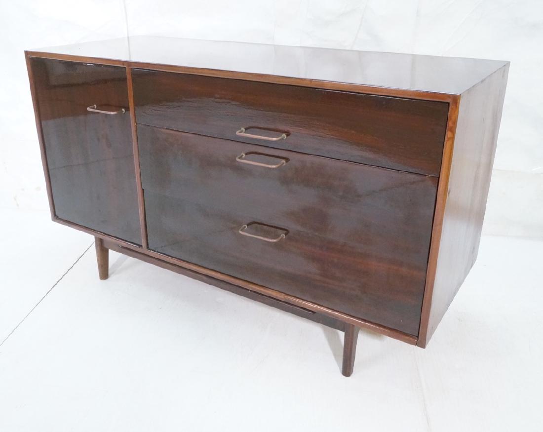 JENS RISOM Design Credenza Sideboard. Raised on l (1 of 9)