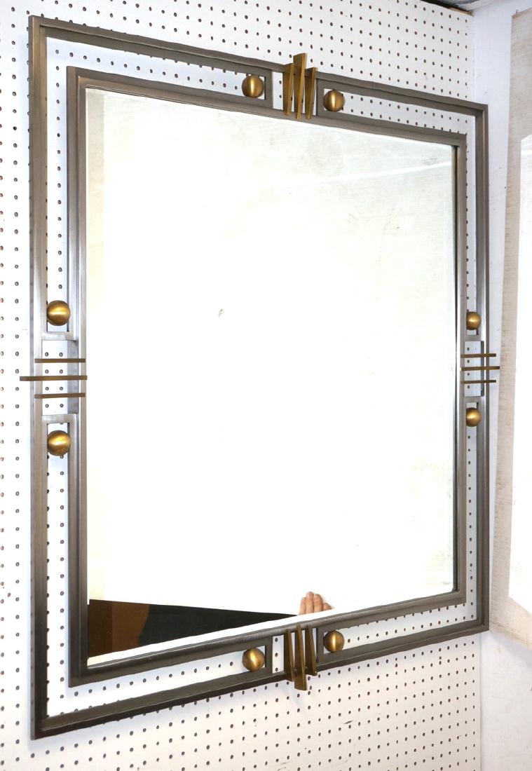 2pc Decorator Stainless Brass Modern Wall Mirror, (1 of 10)