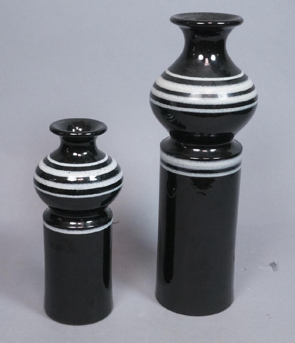 2pc ROSENTHAL NETTER Black Glazed Italian Pottery (1 of 10)