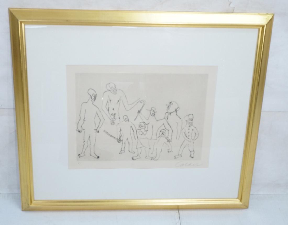 ALEXANDER CALDER Print of Silhouette figures. Pen (1 of 8)