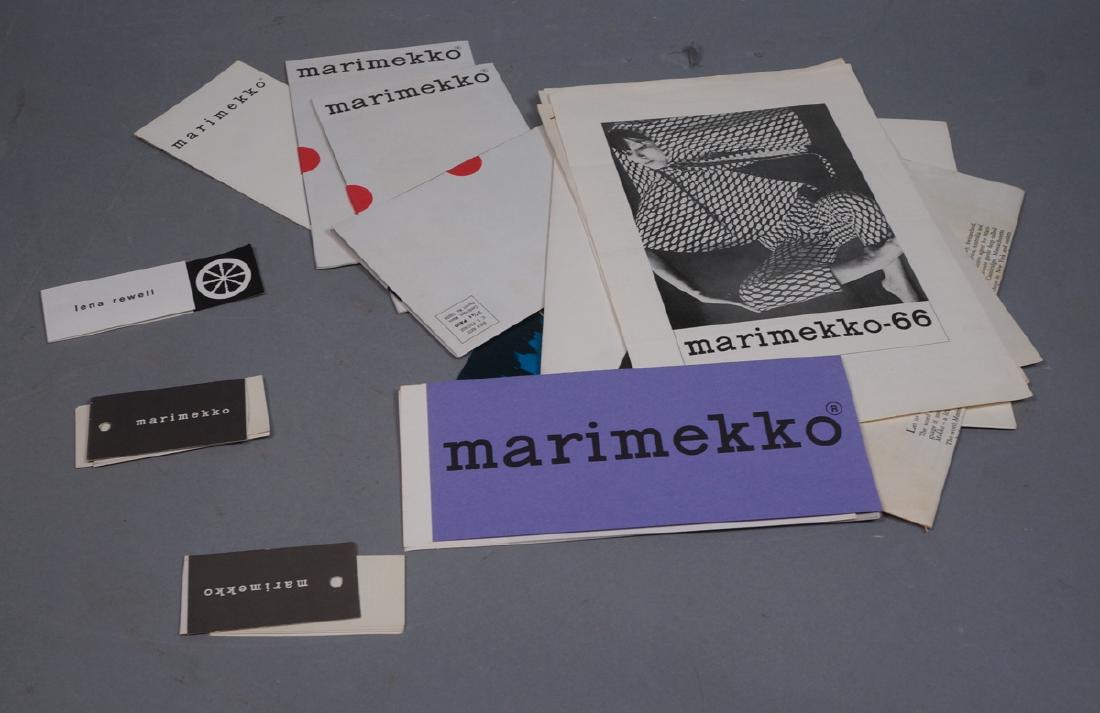 Lot Of Modern Design Ephemera. MARIMEKKO Textiles (1 of 9)