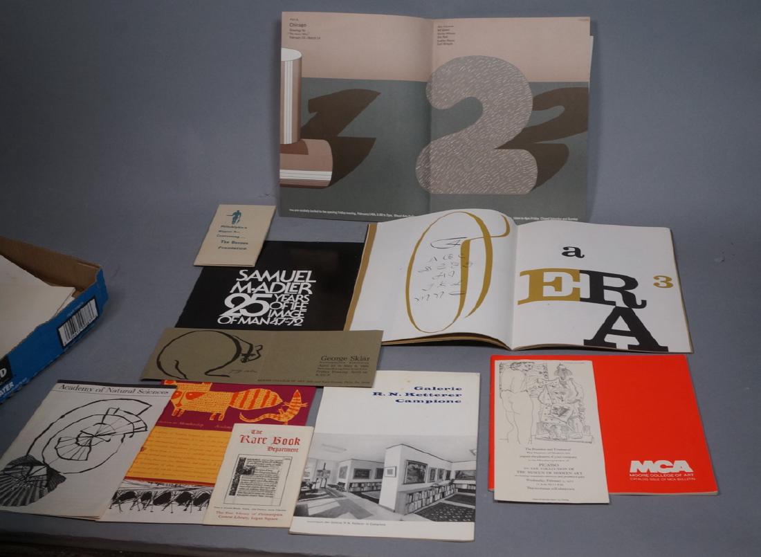 Lot Of Modern Design & Fine Arts Ephemera. Philad (1 of 10)