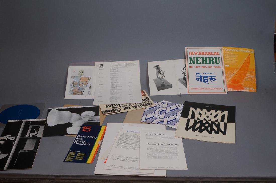 Lot Modern Design, Fine Arts Ephemera. ROY LICHTE (1 of 10)