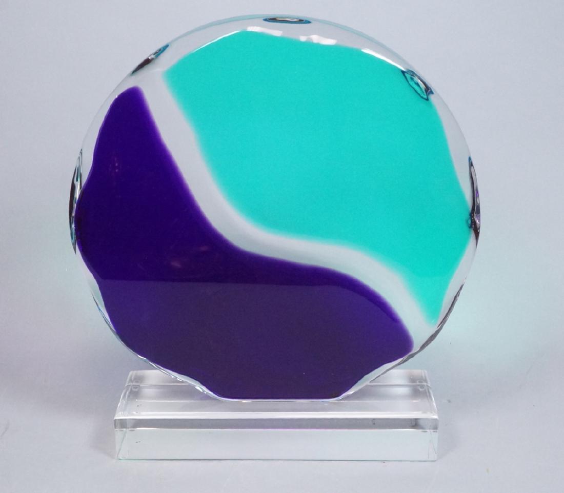 SCHLOMO HAZIZA Colored Lucite Table Sculpture. Di (1 of 5)