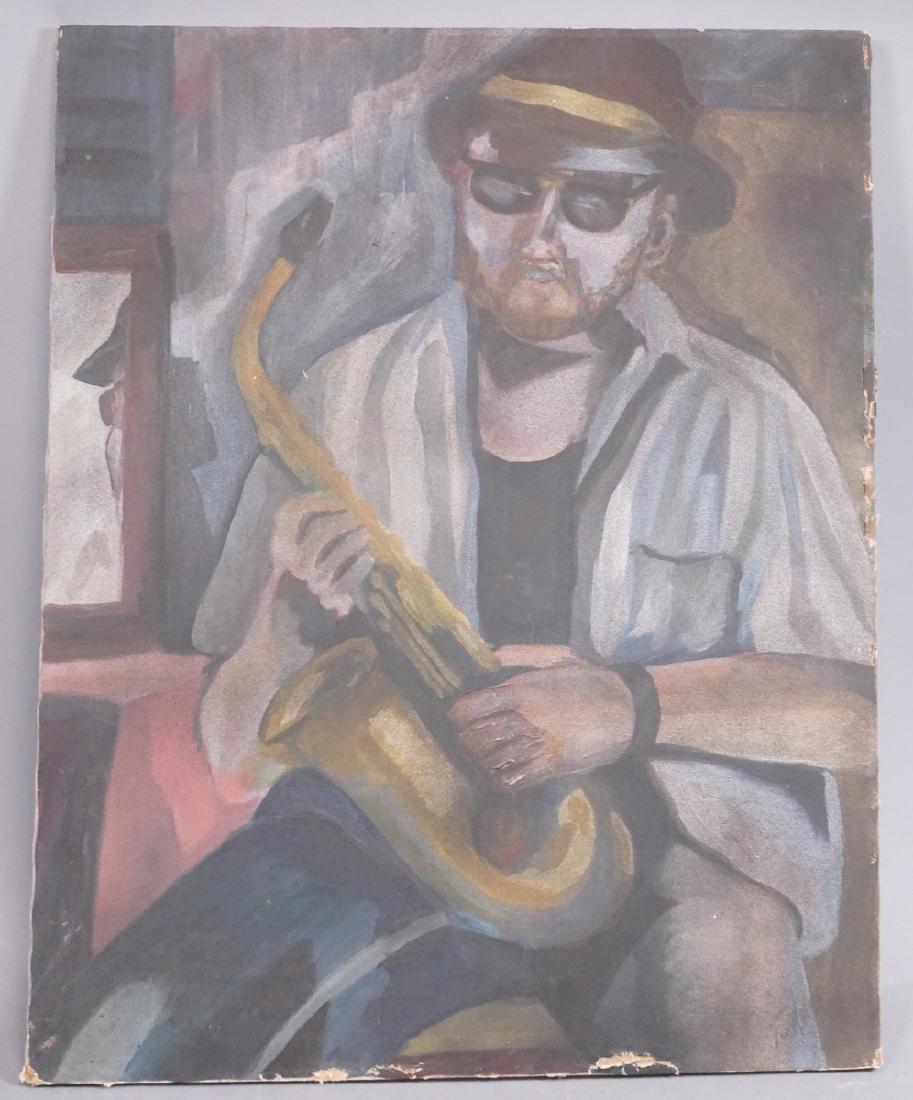 ANDREW TURNER Oil Painting Musician. "Jazz Man". (1 of 9)
