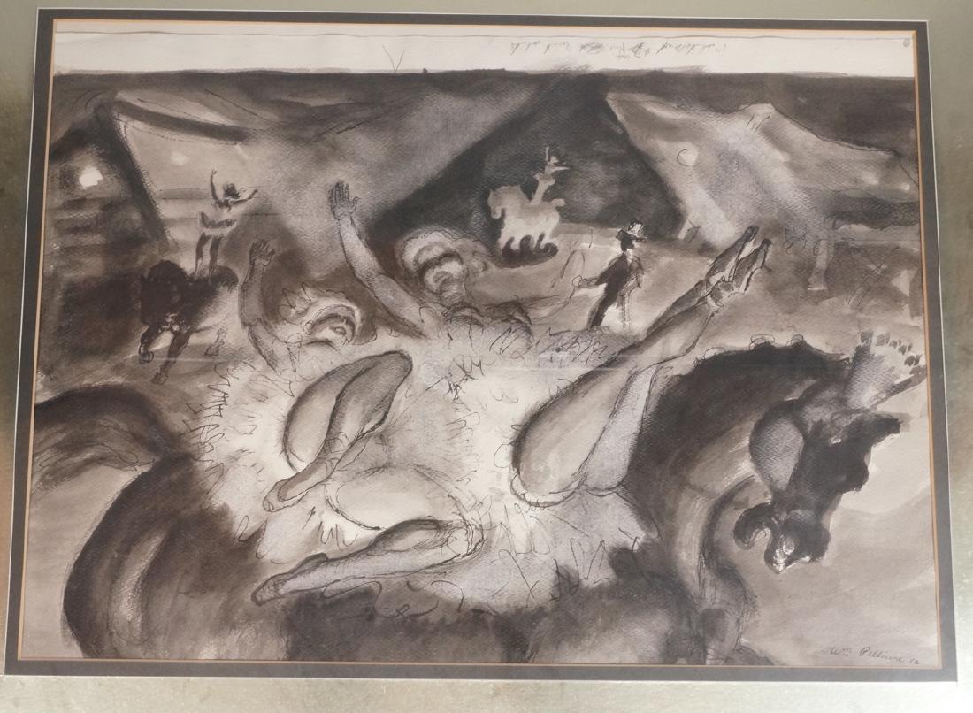 WILLIAM PELLICONE Pen & Ink Drawing. Ballerinas & (1 of 7)