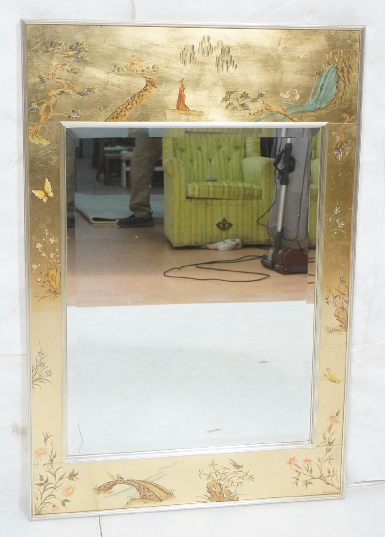LaBARGE Eglomise Wall Mirror. Signed Wester Hof ' (1 of 9)