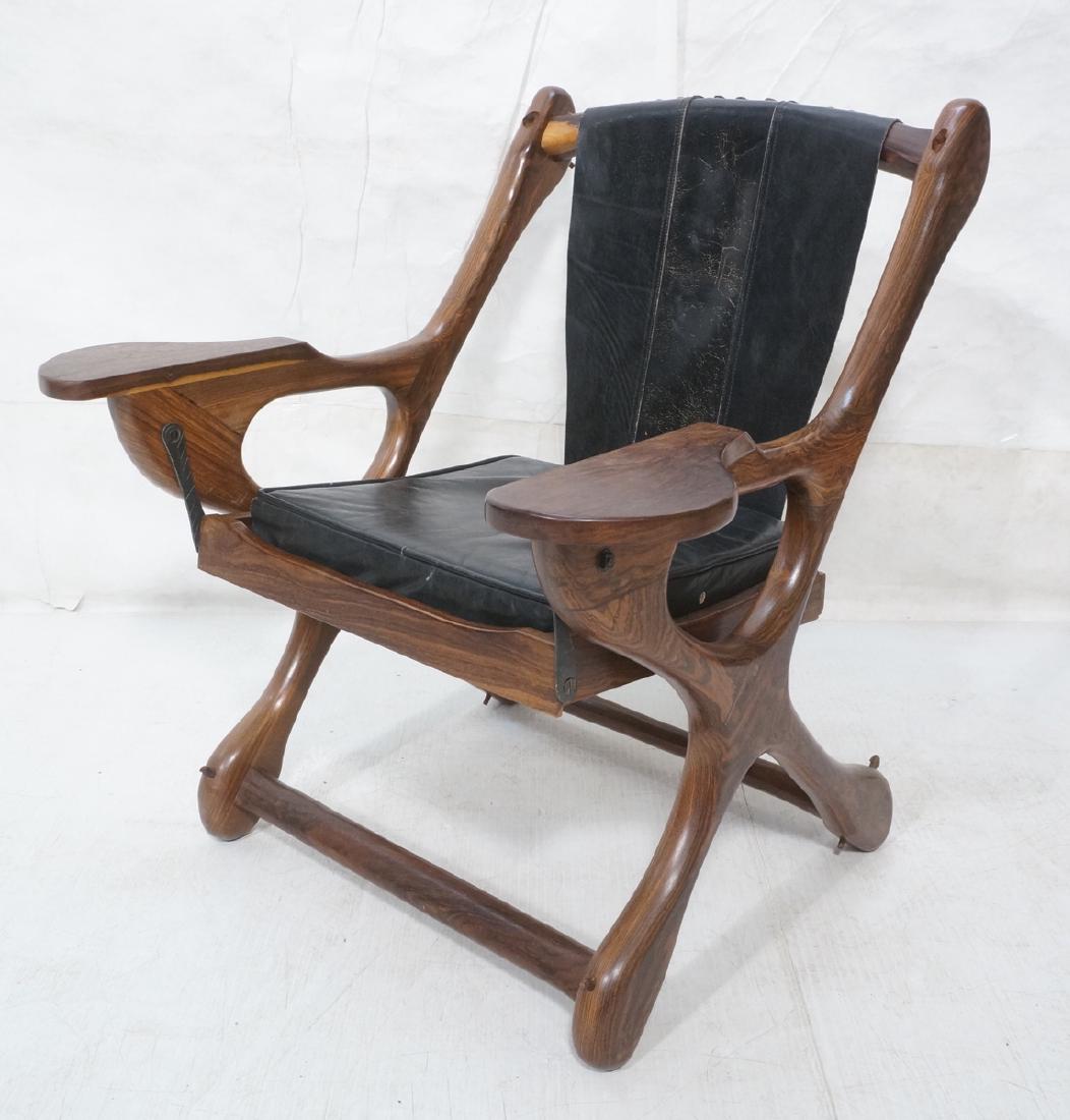 DON SHOEMAKER Leather Modernist Rosewood Lounge C (1 of 10)