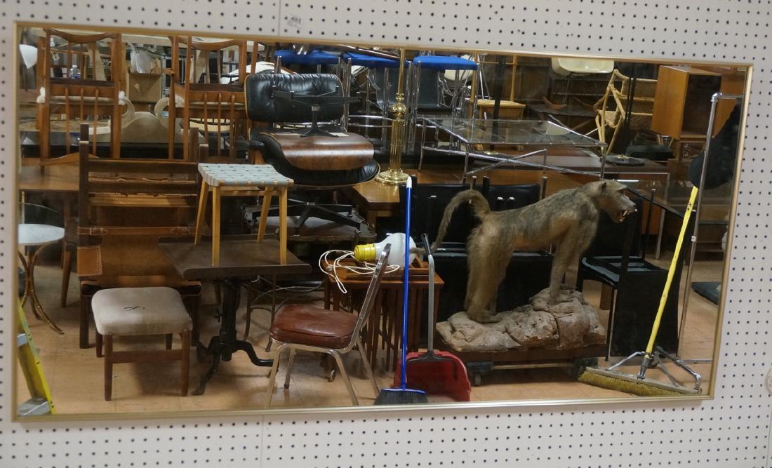 Large Mid Century Wall Mirror. Thin Metal Frame. (1 of 6)