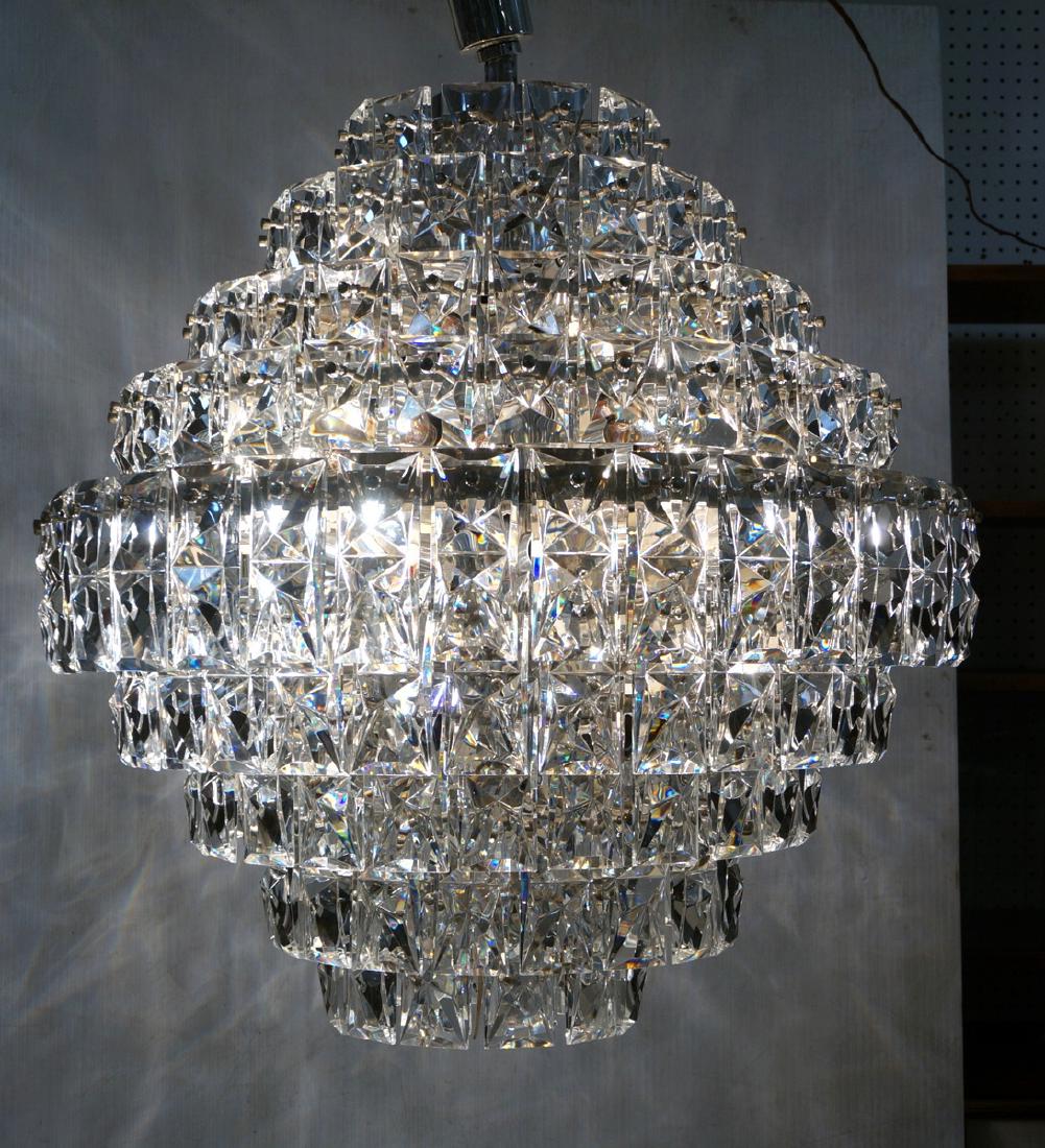 Kinkeldey Huge Modern Crystal Chandelier. 9 stepp (1 of 10)