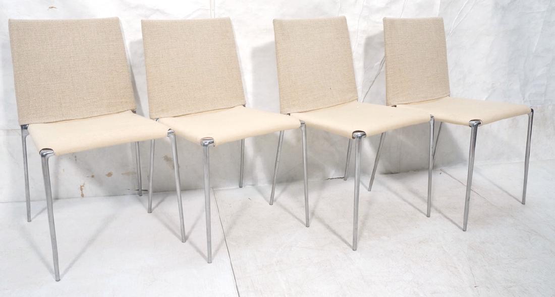 Set 4 B&B Italia Side Dining Chairs. Slip cover s (1 of 10)