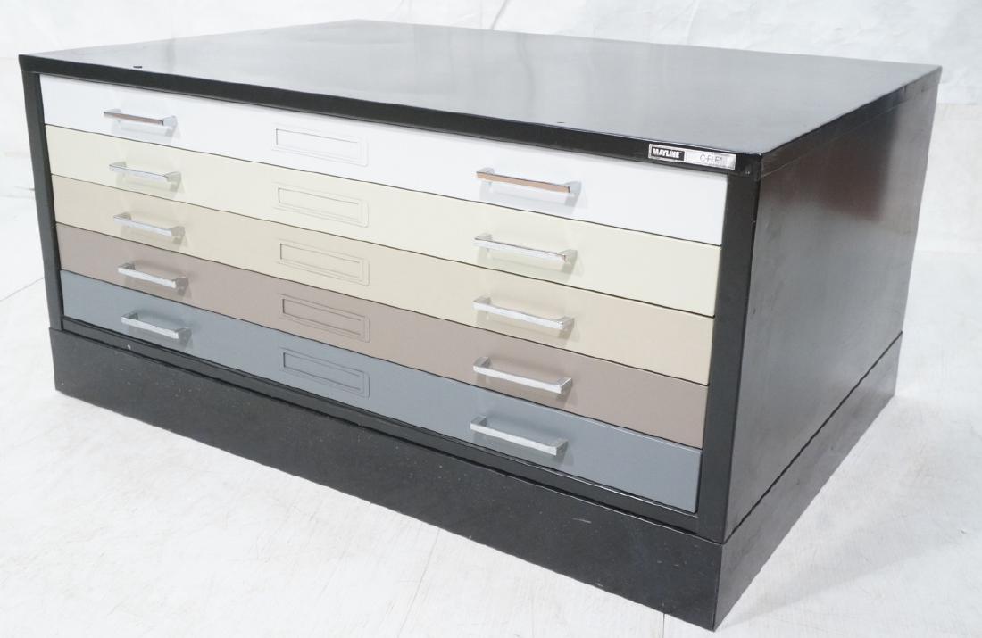 MAYLINE Metal Map Case Horizontal File Cabinet 5