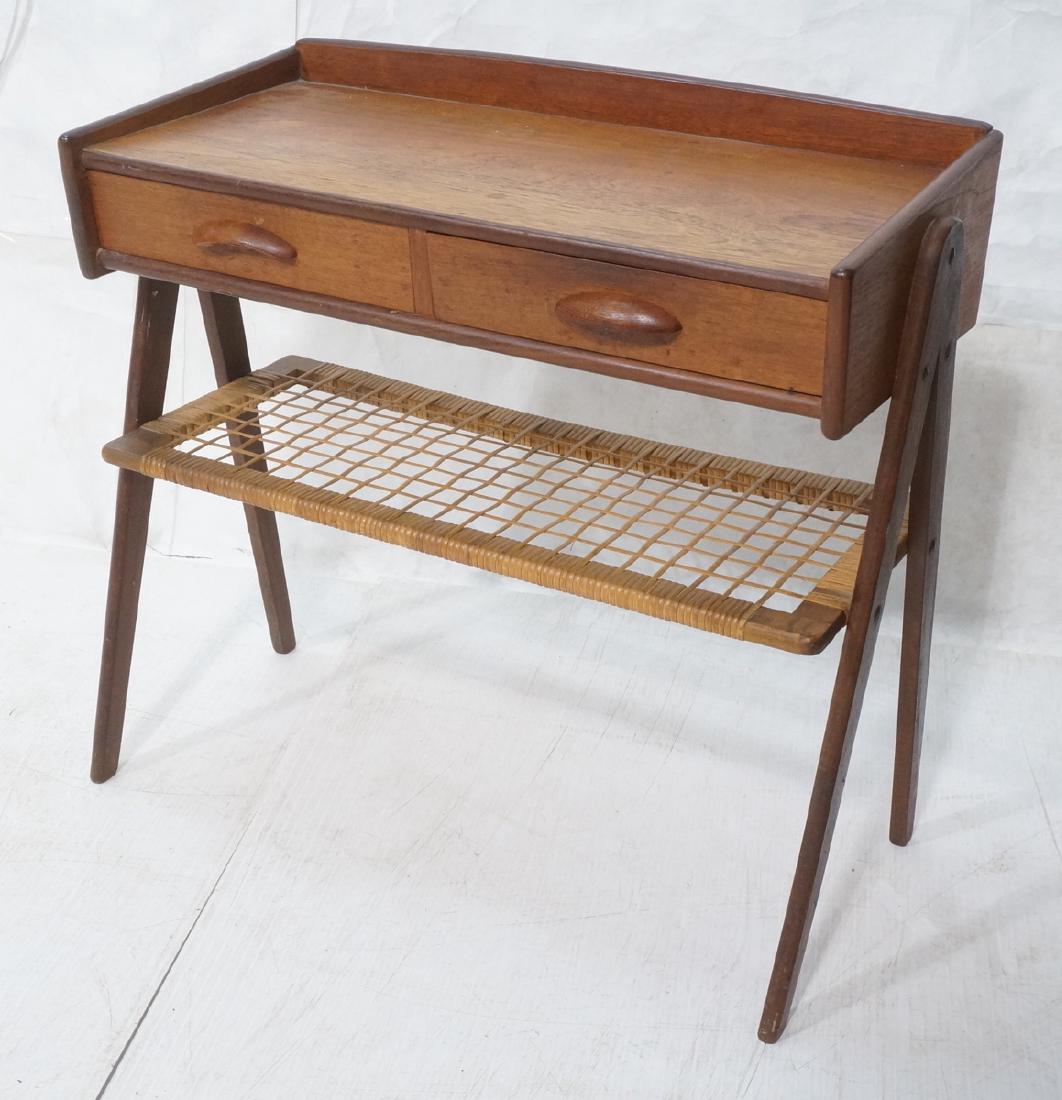 Danish Teak Small Occasional Table. Dark stained (1 of 10)