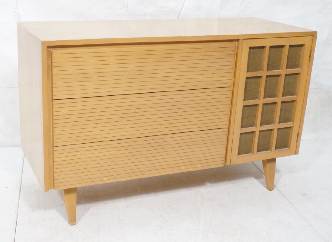 Blond Modern Credenza Sideboard Dresser. 3 drawer (1 of 10)