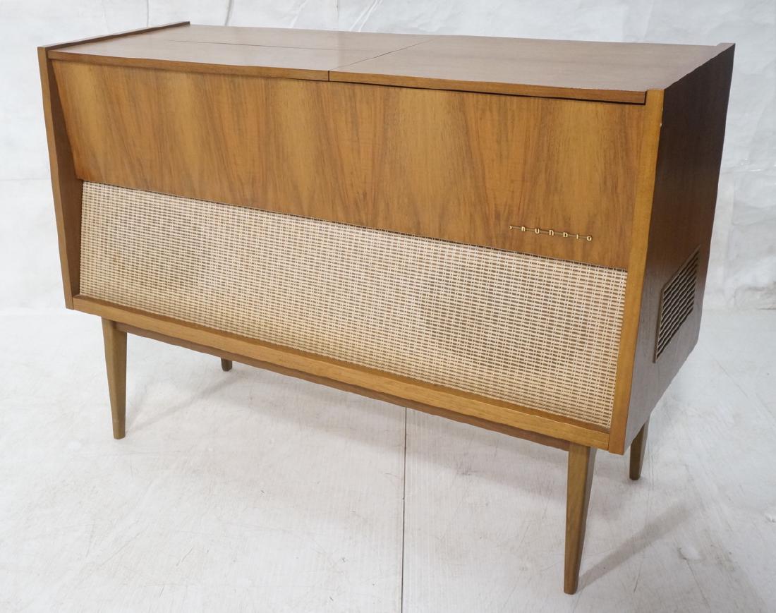***GRUNDIG Modern Walnut Case Stereo Cabinet. Bev (1 of 10)