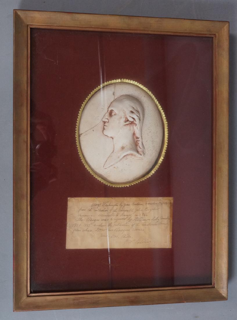 After JEAN ANTOINE HOUDON Plaster Portrait Cast. (1 of 9)