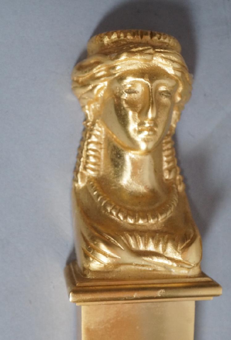 Pr Heavy Bronze PE GUERIN Style Figural Table Mou (1 of 8)