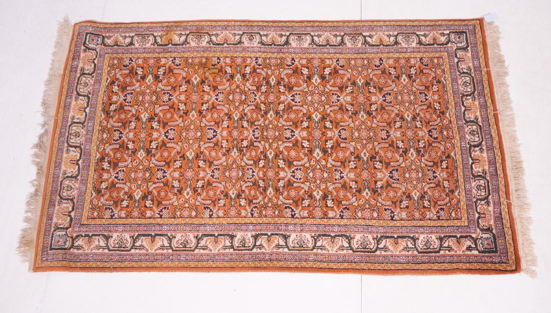 6'5" x 3'10" Handmade Oriental  Style Rug Carpet. (1 of 8)