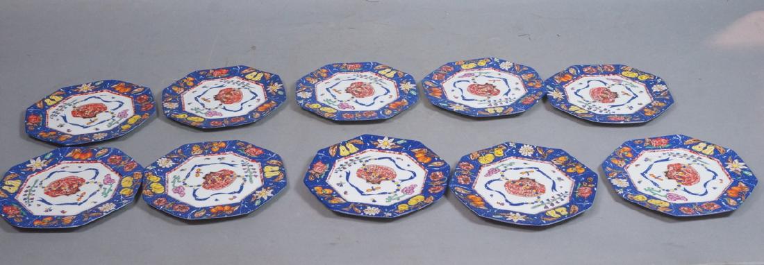 10 HERMES Small Porcelain Plates Paris France. "M (1 of 9)