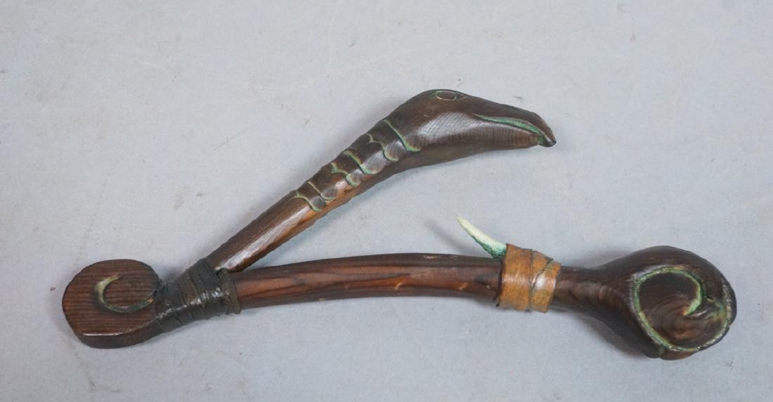 Northwest Coast Indian Carved Figural Fish Hook. (1 of 6)