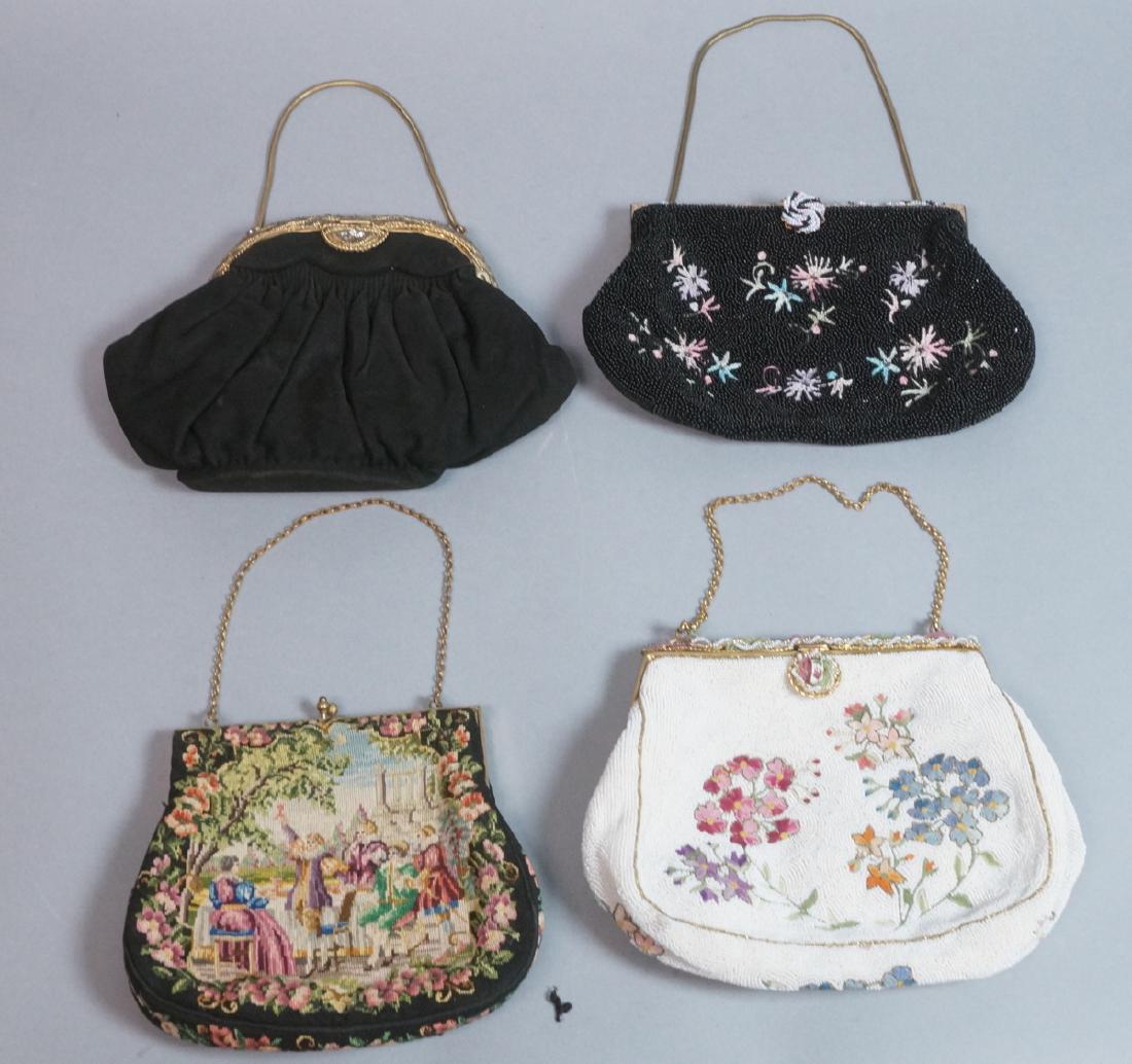 4 Vintage Evening Bags Purses. 2 seed bead and em (1 of 10)