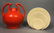 2pc Mid Century Modern Pottery Vases. 1) TRENTON