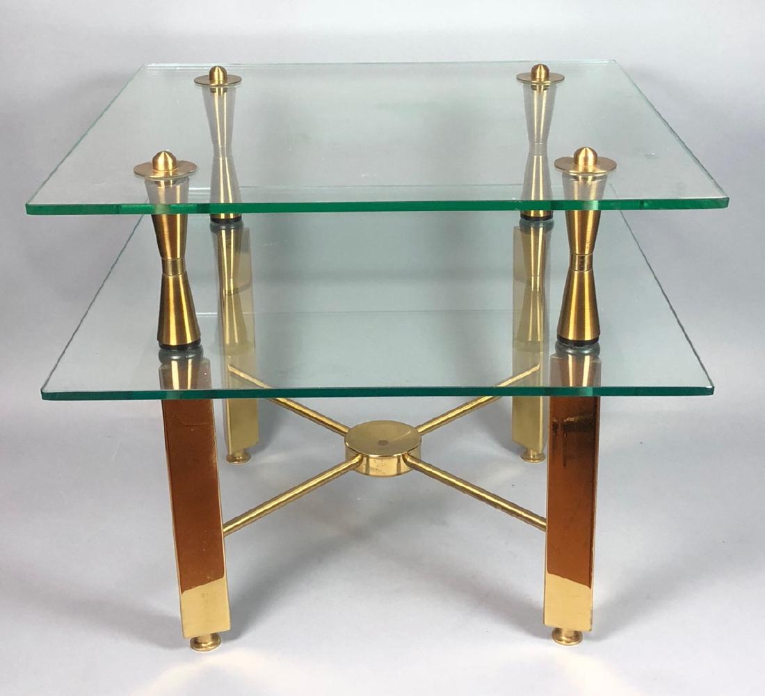 GORAN Manufacturing Modernist Side Table. Two gla (1 of 6)