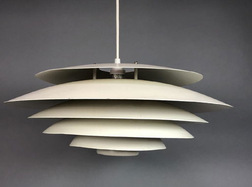 Louis Poulsen Hanging Louver Chandelier Light Fix