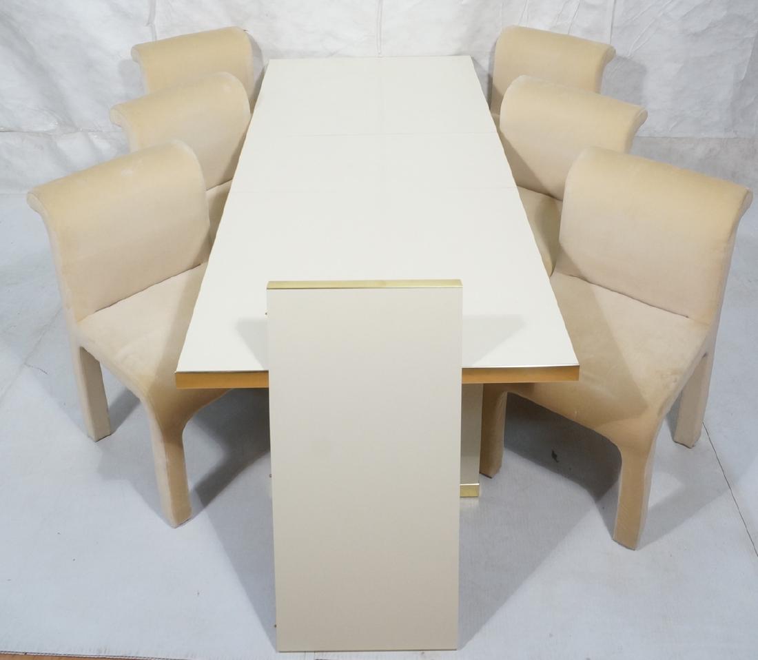 7pc PIERRE CARDIN Modern Dining Table & Chairs. L (1 of 10)