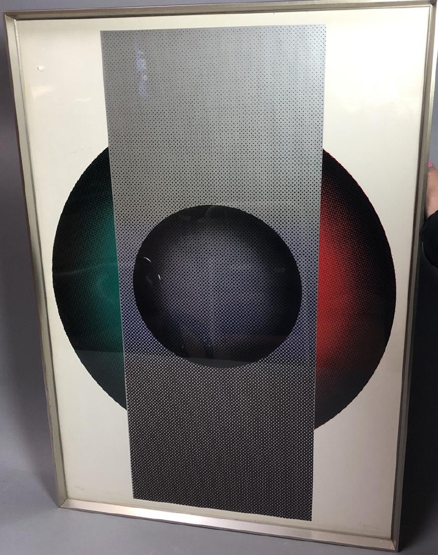 S. ZUMI Signed Graphic Silkscreen Print. Silver m (1 of 6)