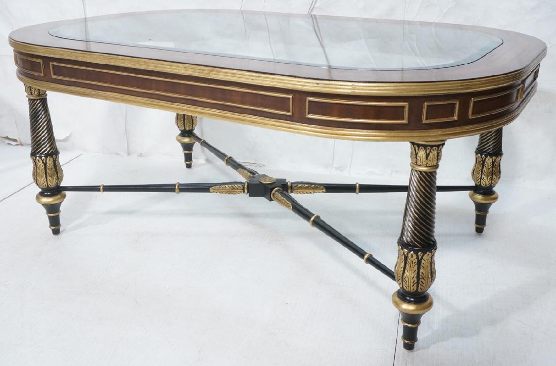 E.J. VICTOR Regency Style Cocktail Table. Inset b (1 of 9)