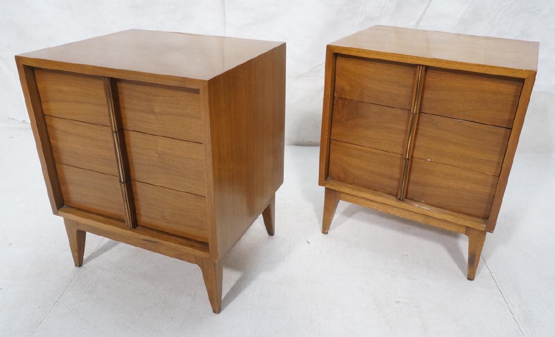 Pr AMERICAN of MARTINSVILLE Walnut Night Stands. (1 of 10)
