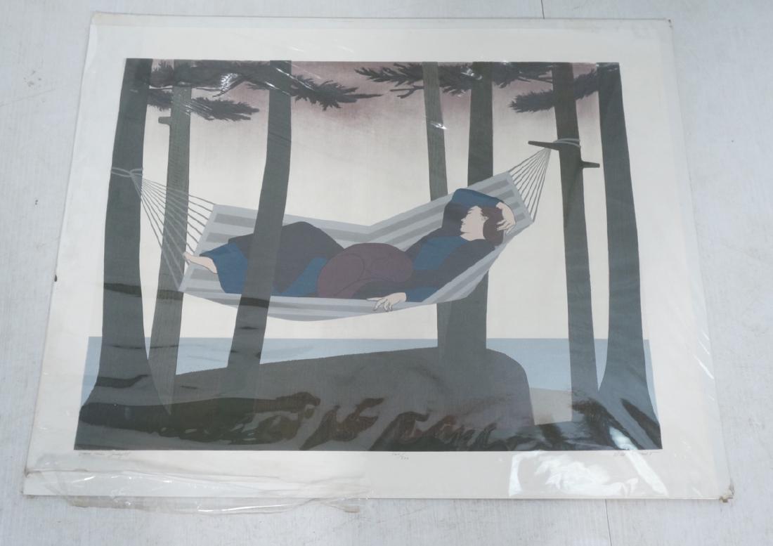 WILL BARNET  Large Lithograph Serigraph Print. "S (1 of 10)