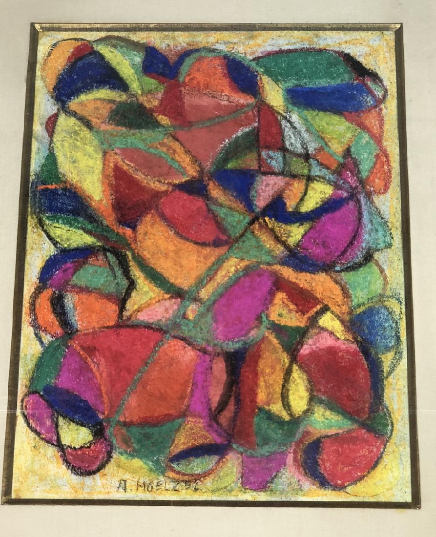 ADOLF HOLZEL Abstract Colorful Pastel Chalk Drawi (1 of 6)