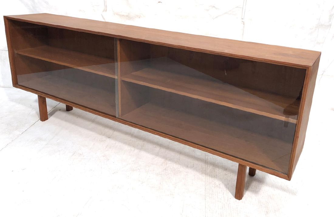 Danish Modern Teak Low Bookcase Cabinet. Shallow (1 of 7)