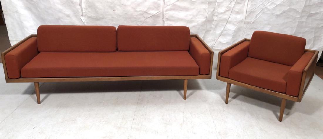 2pc Danish Modern Teak Sofa & Lounge Chair. SMILO (1 of 10)