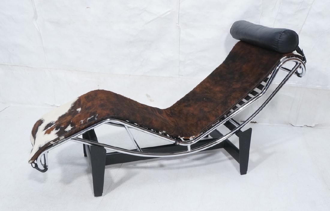 Le CORBUSIER "LC4" style Chaise Lounge. Black Met (1 of 9)
